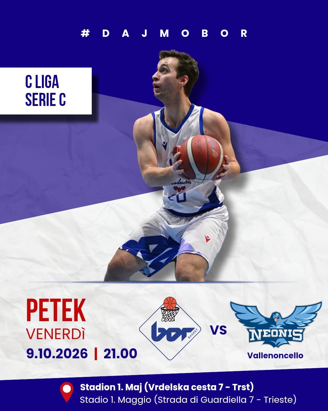 BOR RADENSKA – VALLENONCELLO 09.10.2026  21:00