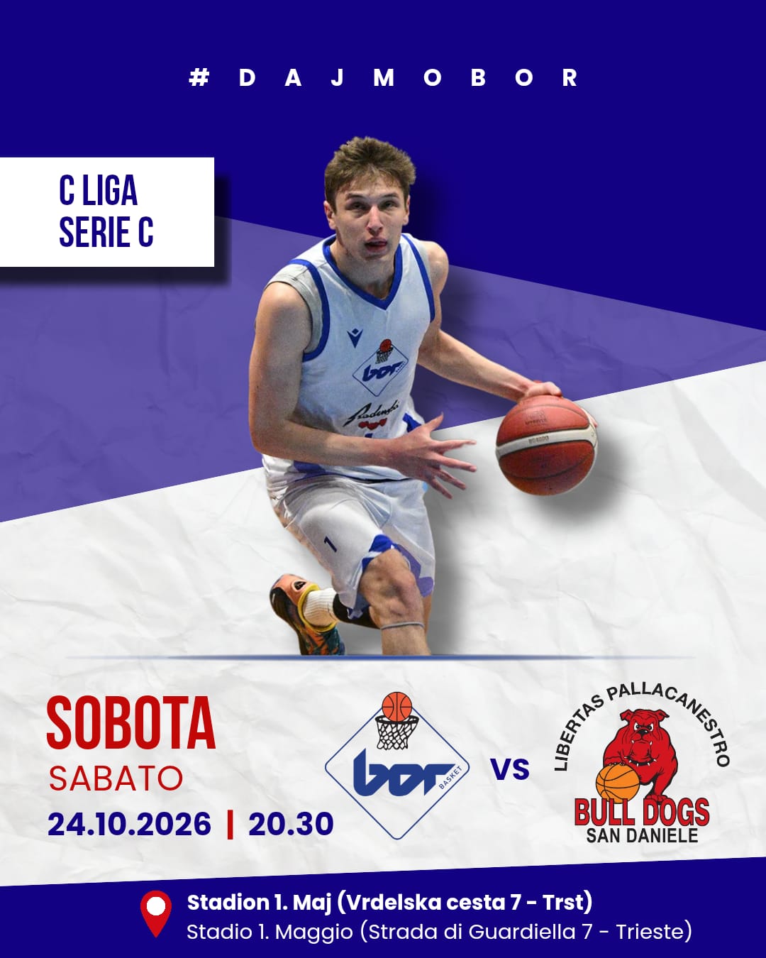 BOR RADENSKA – SAN DANIELE 24.10.2026   20:30